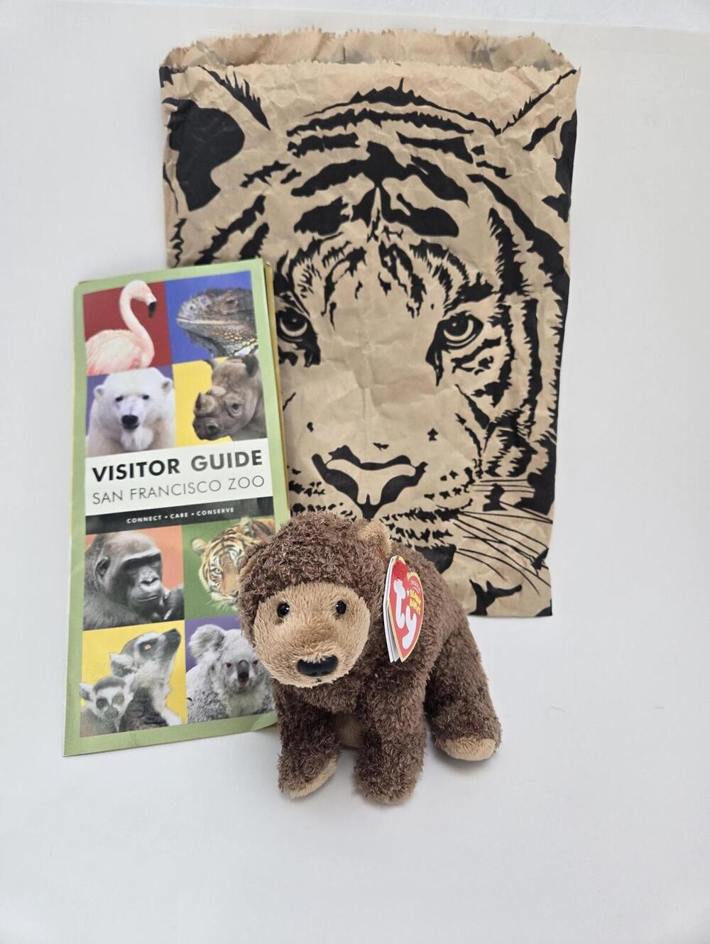 TY Beanie Baby “Monarch” the Grizzly Bear - San Francisco Zoo Exc (5.5 inch)